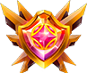 Vip Epic Shield Shape Badge